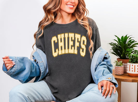 Chiefs - Yellow/white dot