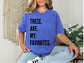 Favorites T-Shirt - Black Print