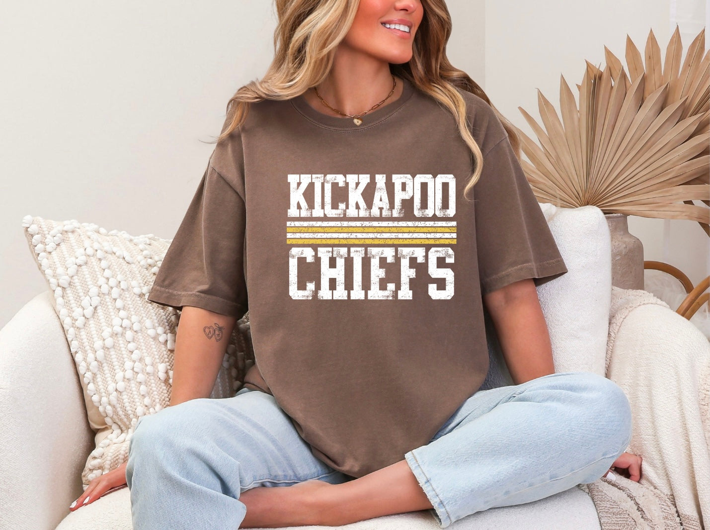 Kickapoo Chiefs - distressed stripes
