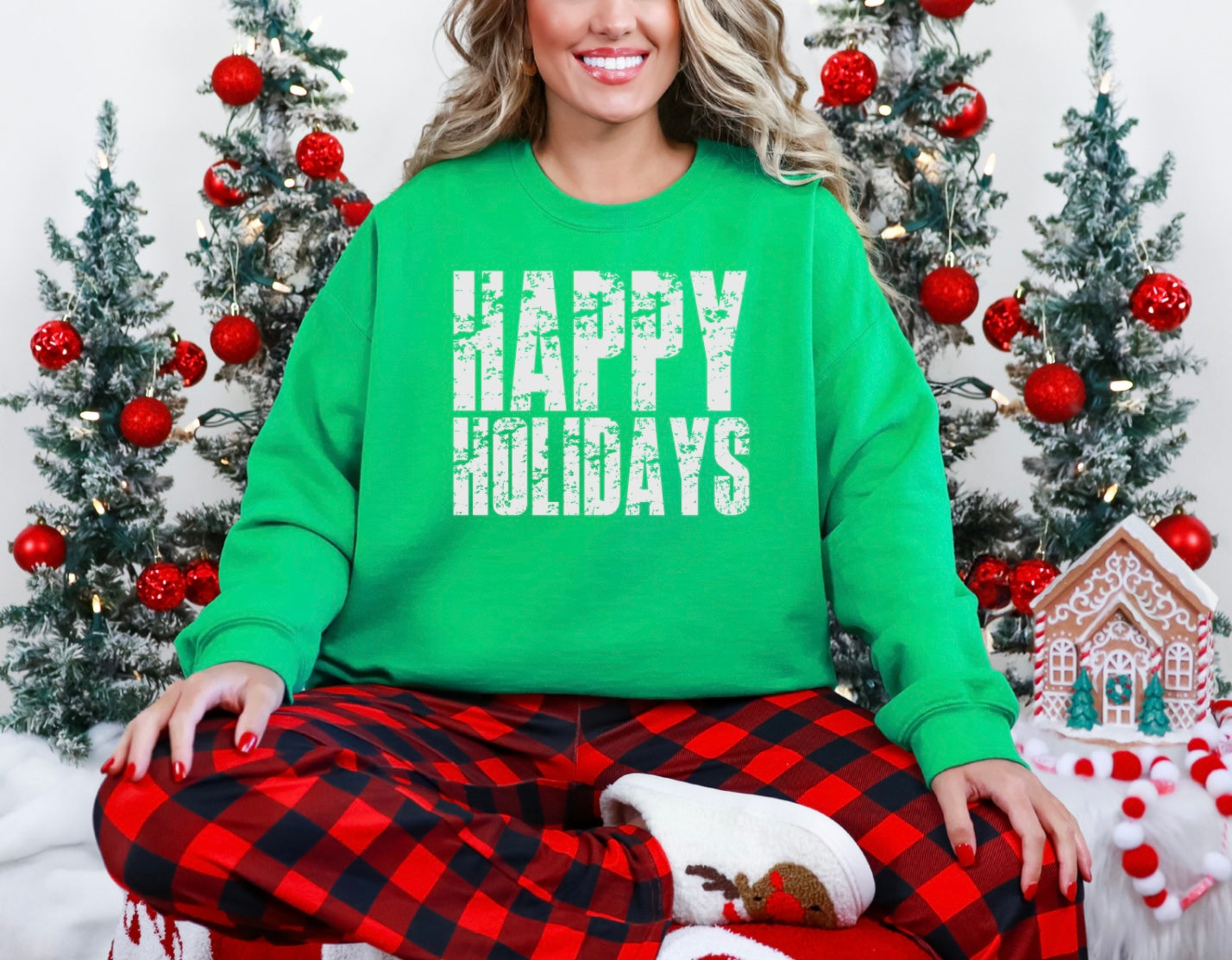 Happy Holidays - Distressed