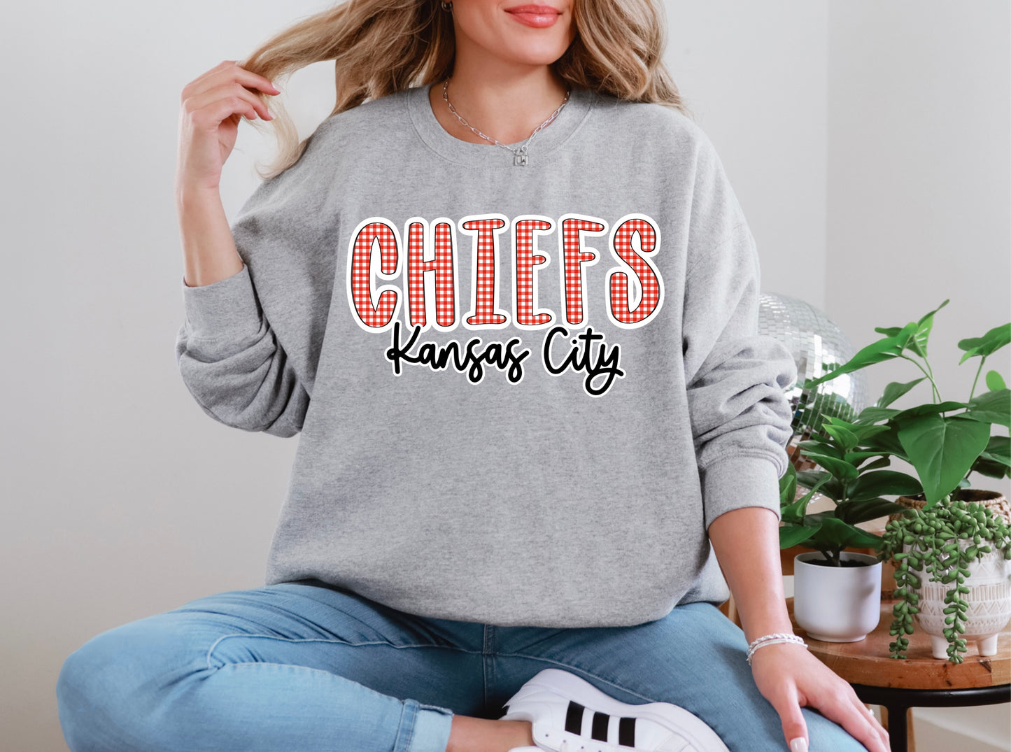 Chiefs KC Red Gingham