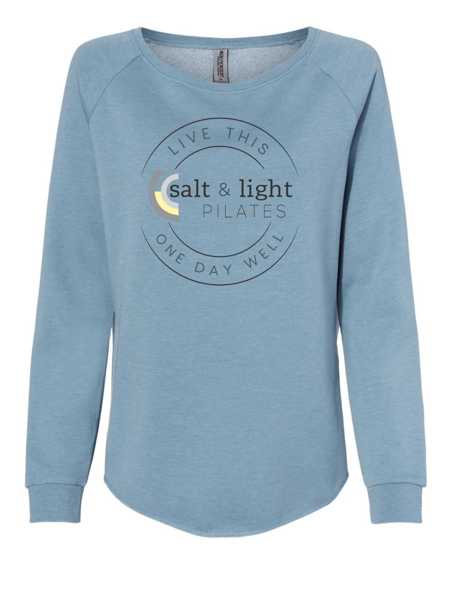 Independent Rounded Hem Sweatshirt - Misty Blue