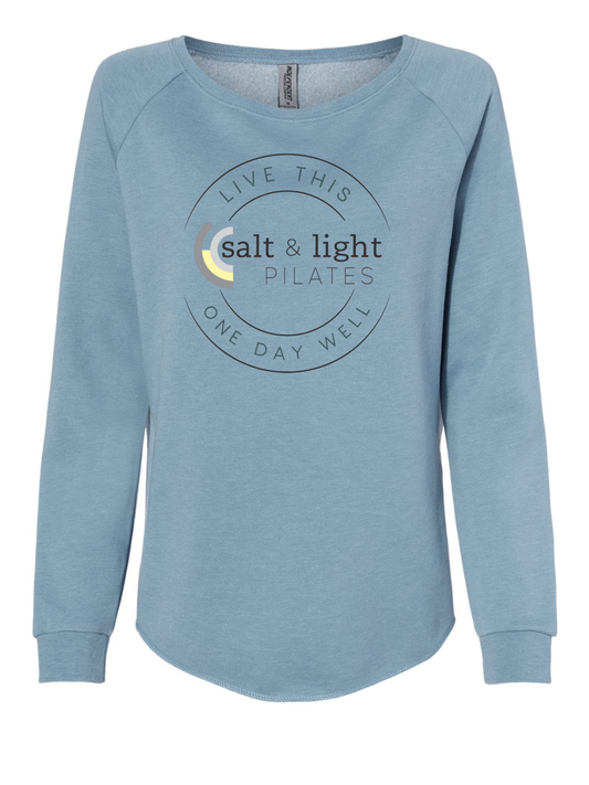 Independent Rounded Hem Sweatshirt - Misty Blue